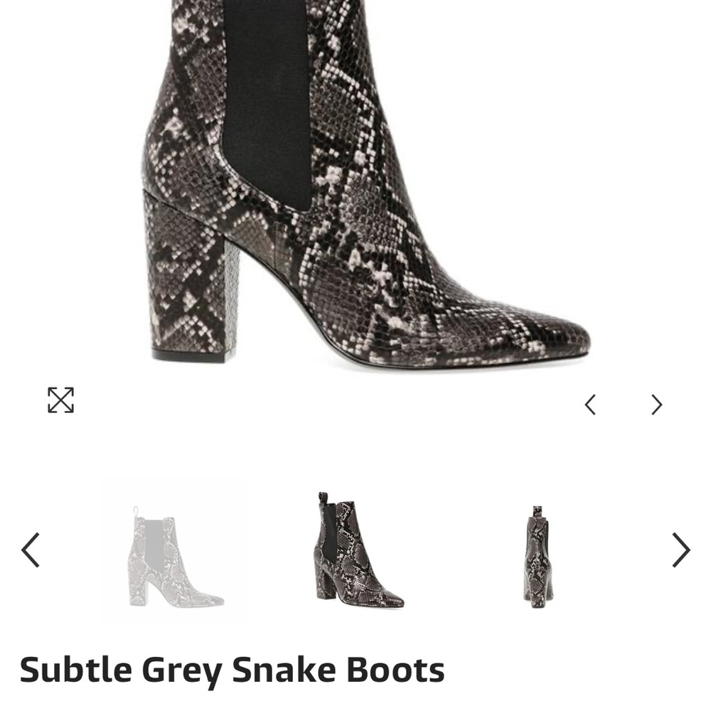 Steve MaddenSubtle Grey Snake Boots